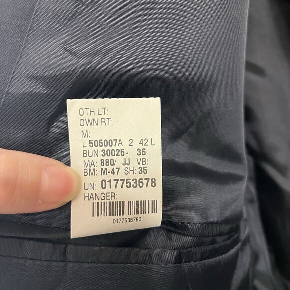 VTG Chaps Ralph Lauren Jacket M Blue 100% Wool Blazer Canada Made 42L - Picture 5 of 9